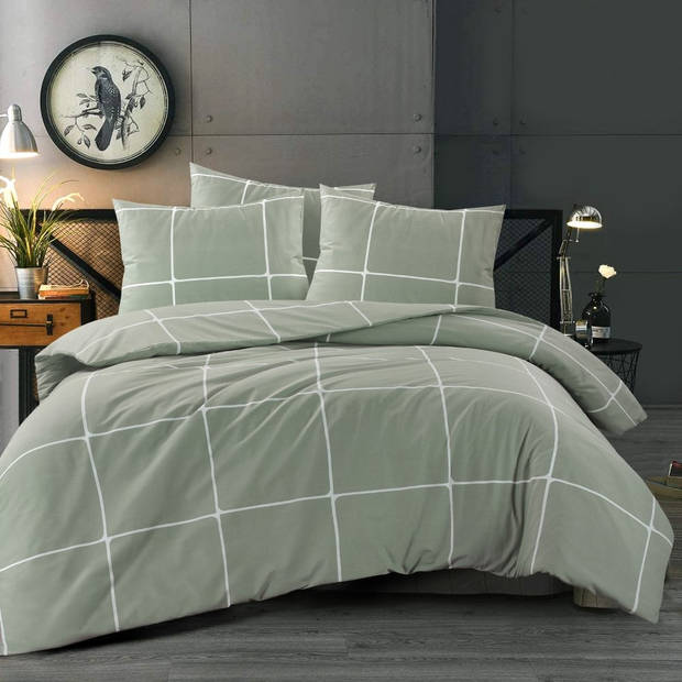 Day Dream Stan - Dekbedovertrek - Eenpersoons - 140x200/220 cm - Groen