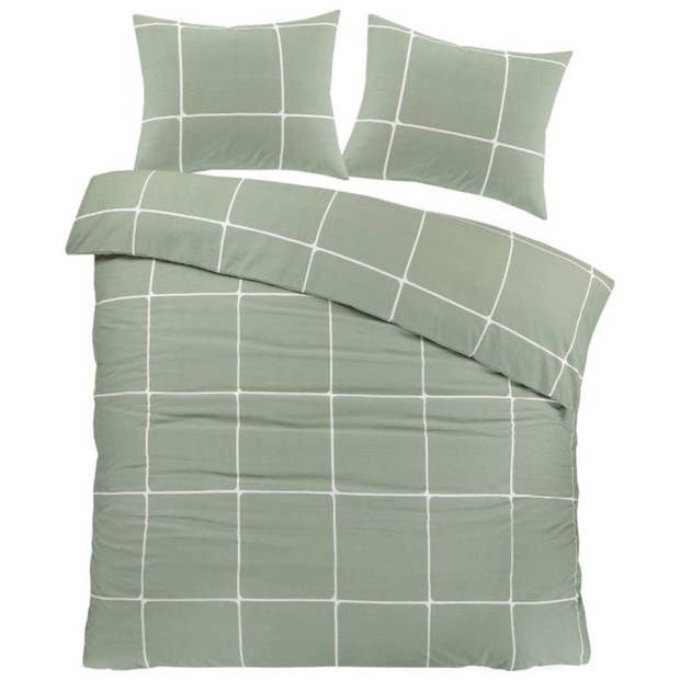 Day Dream Stan - Dekbedovertrek - Tweepersoons - 200x200/220 cm - Groen