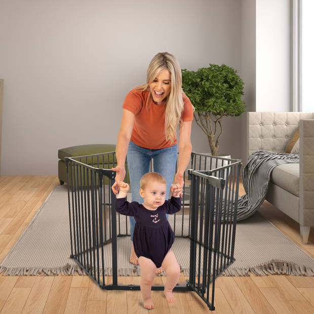 Dreambaby Royale Converta 3-in-1 playpen / grondbox Donkergrijs