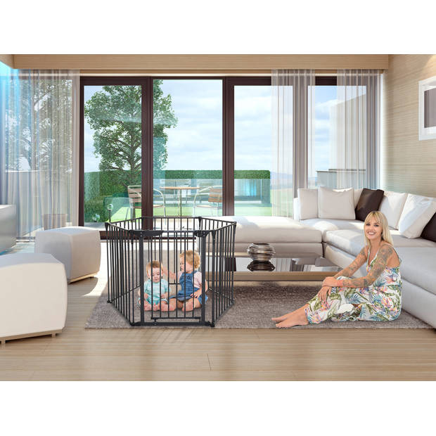 Dreambaby Royale Converta 3-in-1 playpen / grondbox Donkergrijs