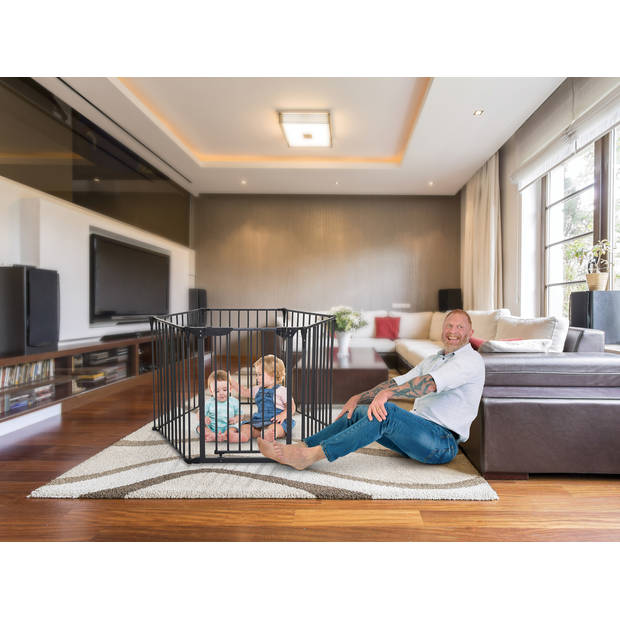 Dreambaby Royale Converta 3-in-1 playpen / grondbox Donkergrijs