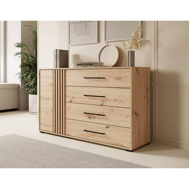 Meubella Dressoir Adyson - Eiken - 138 cm