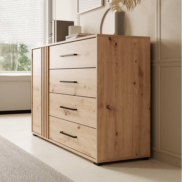 Meubella Dressoir Adyson - Eiken - 138 cm