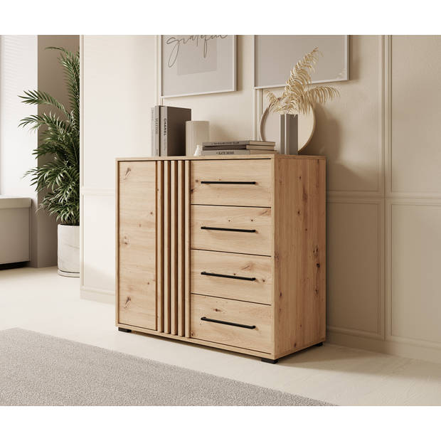 Meubella Dressoir Adyson - Eiken - 93 cm