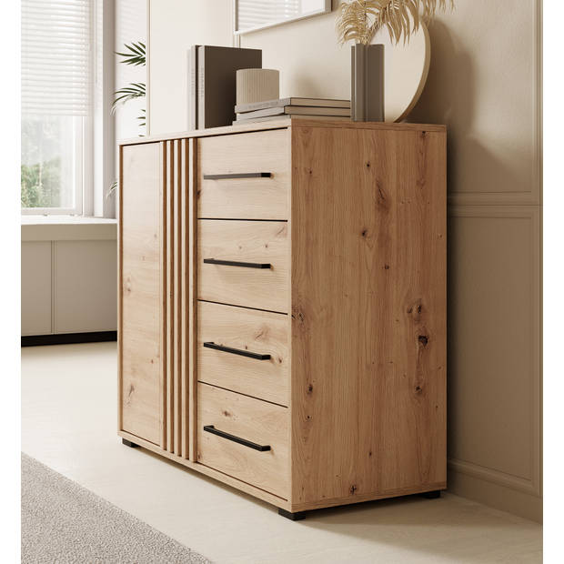 Meubella Dressoir Adyson - Eiken - 93 cm