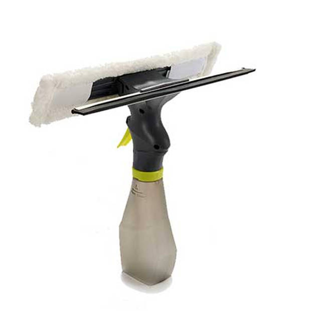 Berilo Raam wassen spray met spons en trekker multi tool - glas - 26 x 27 cm - schoonmaken - Raamwissers