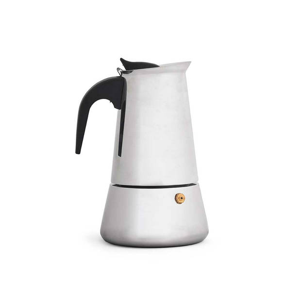 5Five Percolator Italiaans koffiezetapparaat - staal - zilver - 6 kopjes - Koffiezetter - Percolators