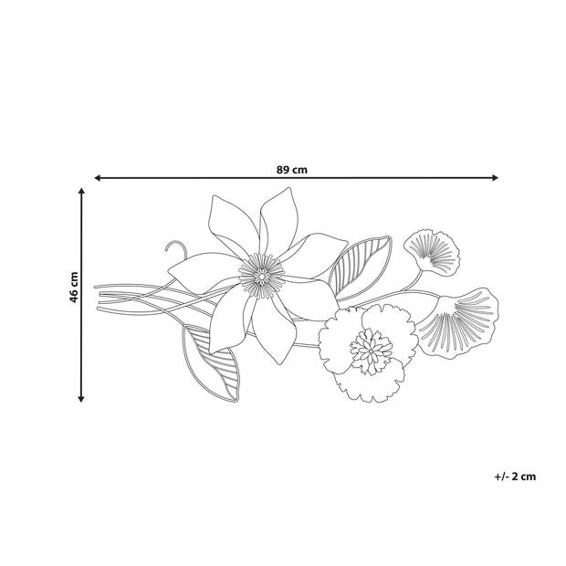 Beliani EUROPIUM - Wanddecoratie-Goud-IJzer