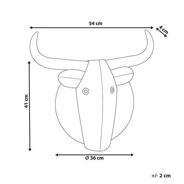 Beliani ERBIUM - Wanddecoratie-Grijs-IJzer