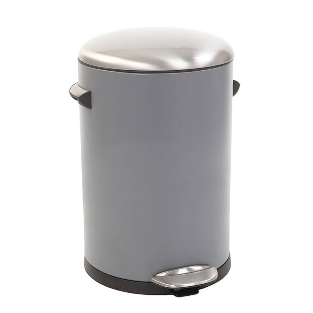 EKO - Belle Deluxe pedaalemmer 12 liter, EKO - Steel Plastic - grijs, sandcoated