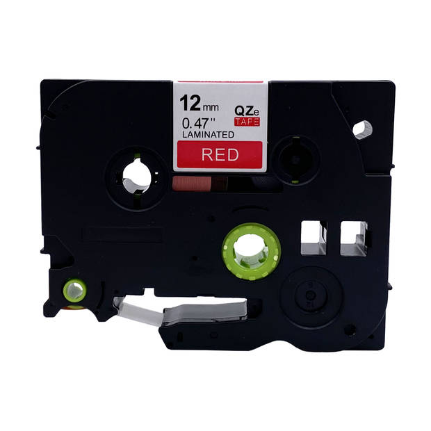 DULA Brother Compatible label tape- Tze-435 - 3 cassettes - Brother P-Touch - Wit op rood - 12mm x 8m