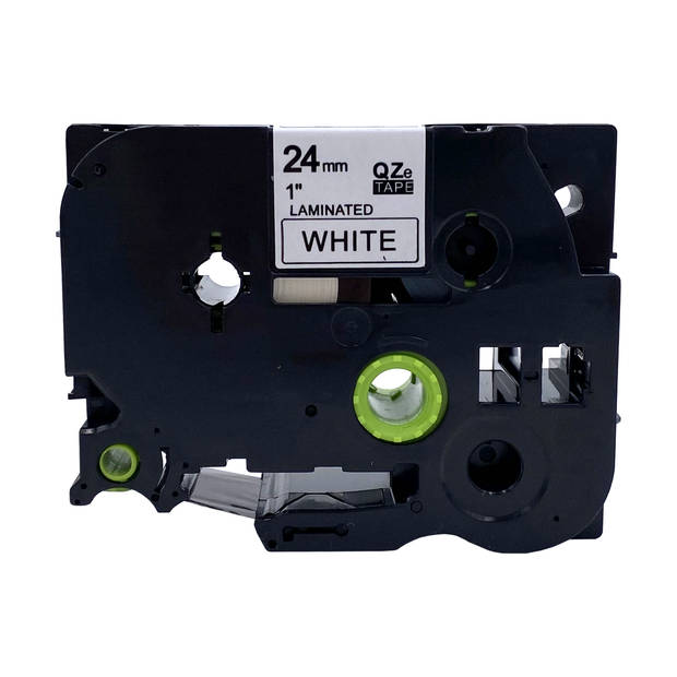 DULA label tape - Compatible met Brother P-Touch Tze-251 - 3 stuks - Zwart op wit - 24mm x 8m