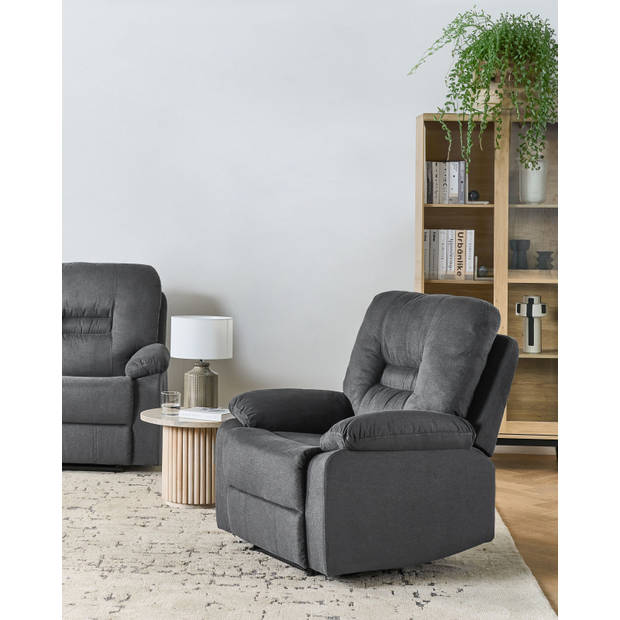 Beliani BERGEN II - Fauteuil-Grijs-Polyester