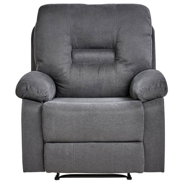 Beliani BERGEN II - Fauteuil-Grijs-Polyester