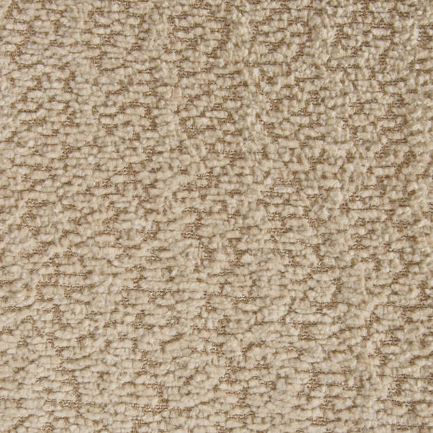 Beliani MAROA - Eetkamerstoel-Beige-Multiplex, Rubberhout, Bouclé