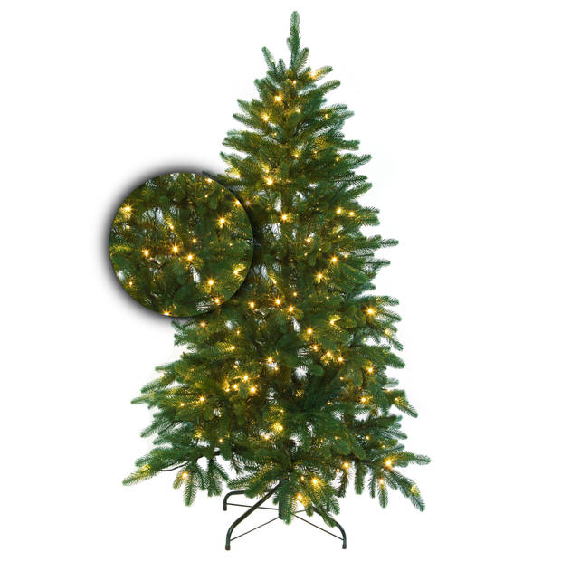 Luxe Kerstboom Excellent Trees® LED Falun Green 210 cm - 350 Lampjes