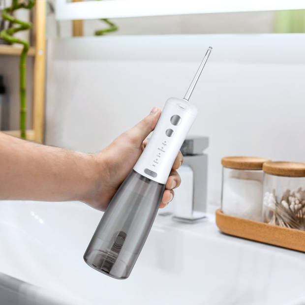 Teesa Easy Care 2 Draadloze Tandheelkundige Irrigator Waterflosser - Mond Douche Met 3 Opzetstukken Zwart