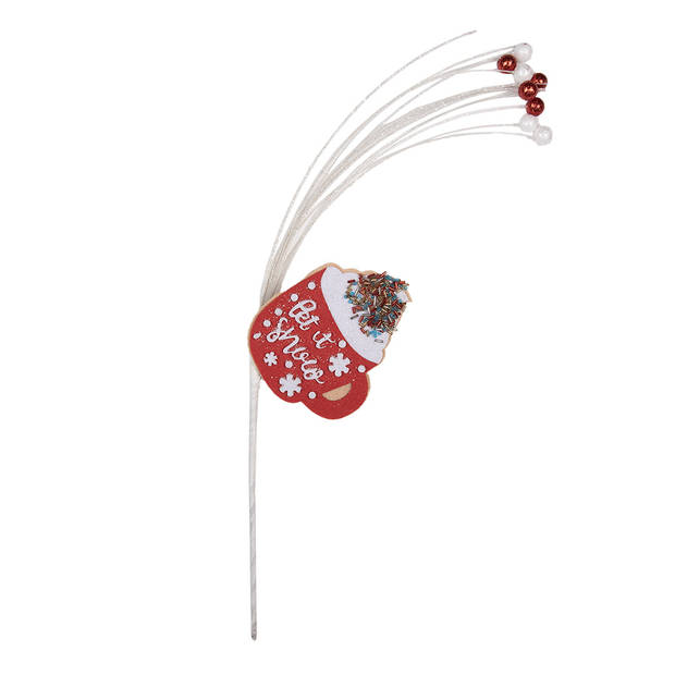 Clayre & Eef Kerstdecoratie 45 cm Rood Kunststof Rood