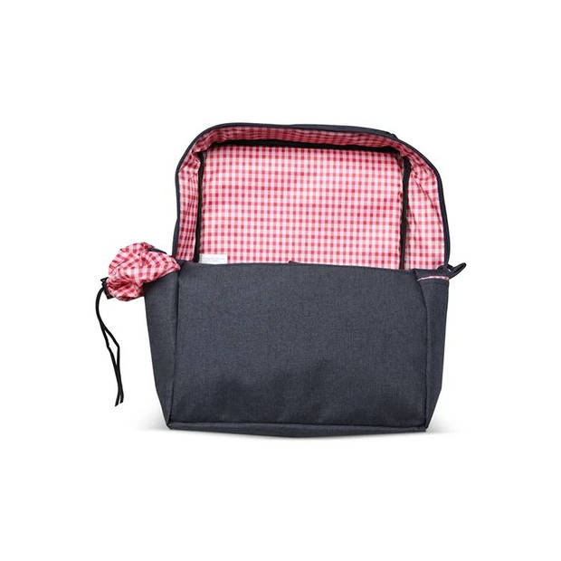 Toppoint Dubbele (Koel) Picknick Fietstas R-PET - 26 x 13 x 34 cm - Donkerblauw