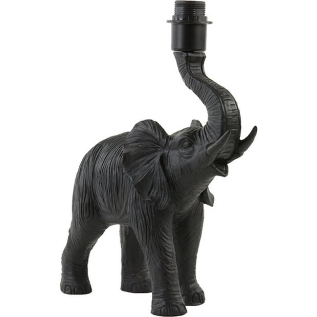 Olifant - Lampvoet - E27 - Matzwart - 37 x 14 x 40 cm