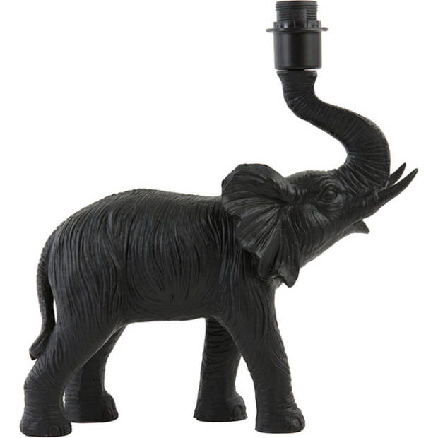 Olifant - Lampvoet - E27 - Matzwart - 37 x 14 x 40 cm