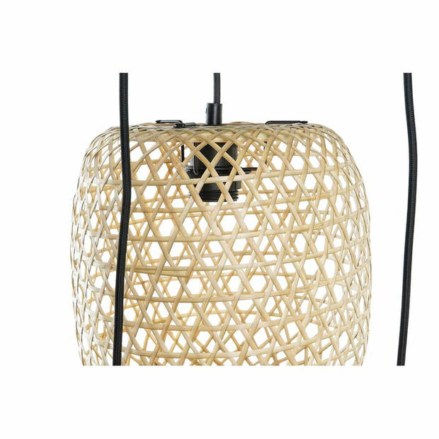 Plafondlamp DKD Home Decor 43 x 43 x 100 cm Zwart Bruin Bamboe 50 W