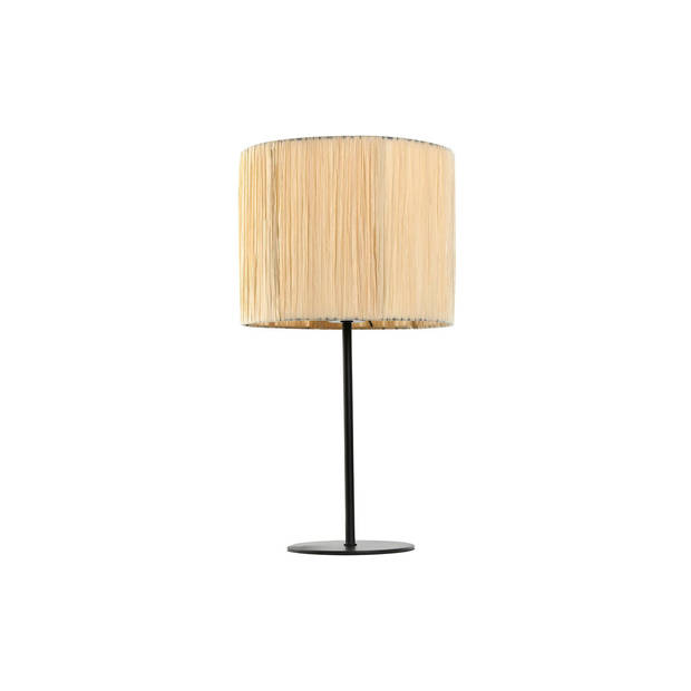 Bureaulamp Home ESPRIT Bruin Zwart Raffia Ijzer 50 W 220 V 25 x 25 x 47 cm