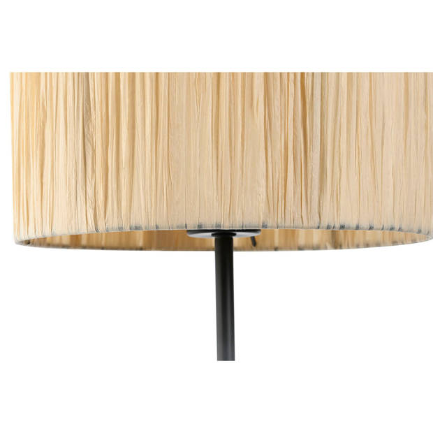 Bureaulamp Home ESPRIT Bruin Zwart Raffia Ijzer 50 W 220 V 25 x 25 x 47 cm