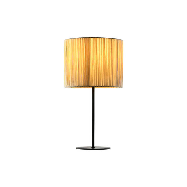 Bureaulamp Home ESPRIT Bruin Zwart Raffia Ijzer 50 W 220 V 25 x 25 x 47 cm