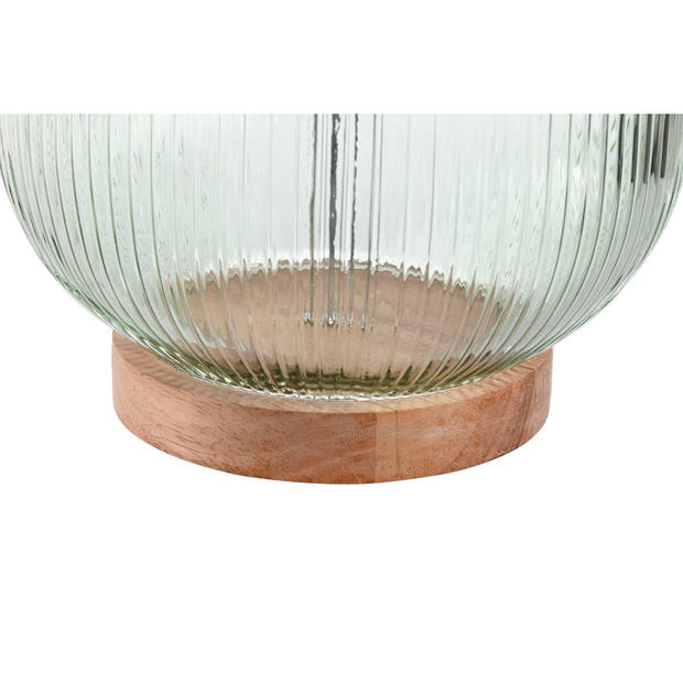 Bureaulamp Home ESPRIT Groen Beige Hout Kristal 50 W 220 V 32 x 32 x 61 cm