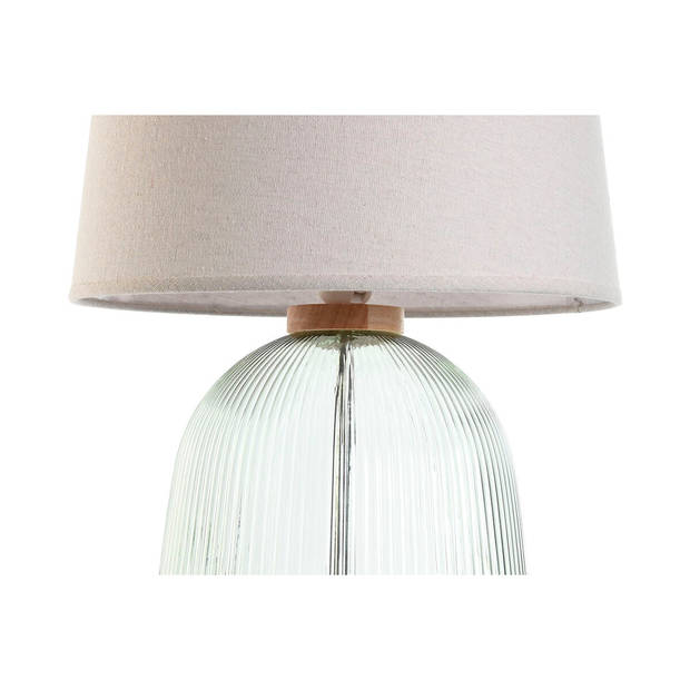 Bureaulamp Home ESPRIT Groen Beige Hout Kristal 50 W 220 V 32 x 32 x 61 cm