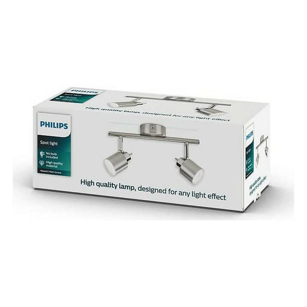 Plafondlamp Philips Meranti 10 x 28,5 x 15,5 cm Zilverkleurig Metaal