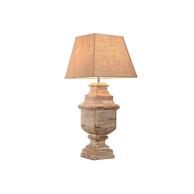 Bureaulamp Home ESPRIT Bruin Beige 50 W 220 V 35 x 35 x 83 cm