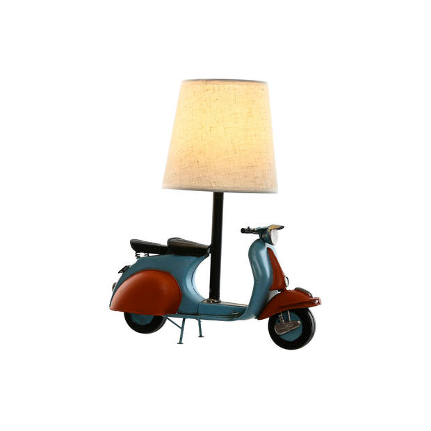 Bureaulamp Home ESPRIT Blauw Oranje Linnen Metaal 31 x 15 x 34 cm