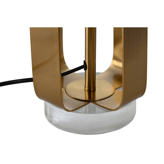 Bureaulamp Home ESPRIT Wit Gouden Ijzer 50 W 220 V 35 x 35 x 78 cm