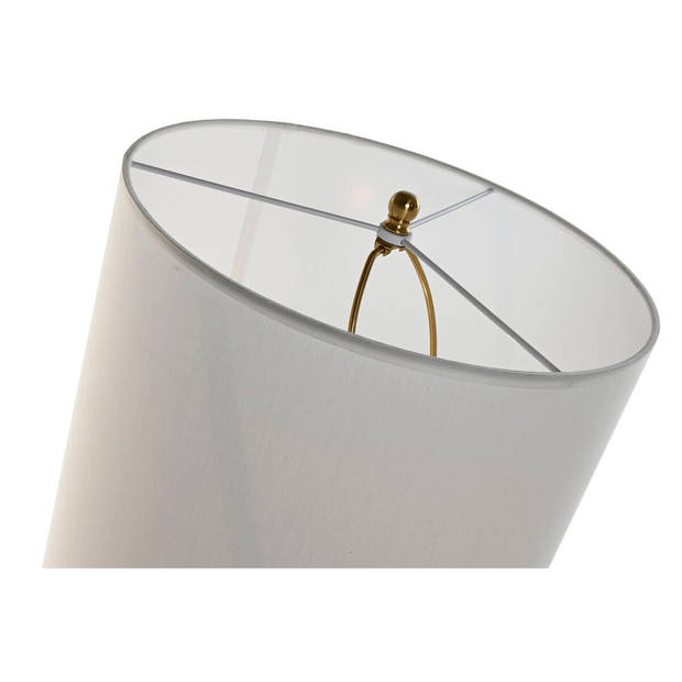 Bureaulamp Home ESPRIT Wit Gouden Ijzer 50 W 220 V 35 x 35 x 78 cm