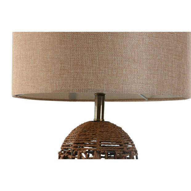 Bureaulamp Home ESPRIT Bruin Beige Gouden 50 W 220 V 33 x 33 x 56 cm