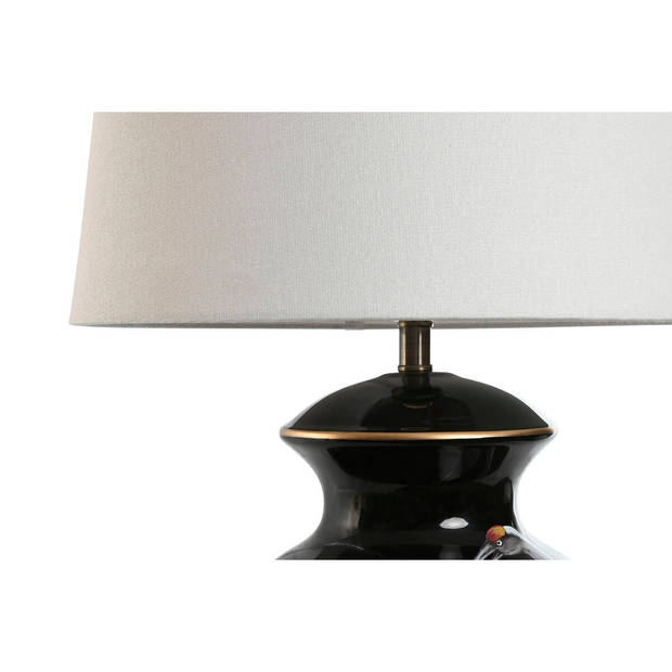 Bureaulamp Home ESPRIT Zwart Gouden Keramisch 50 W 220 V 40 x 40 x 70 cm