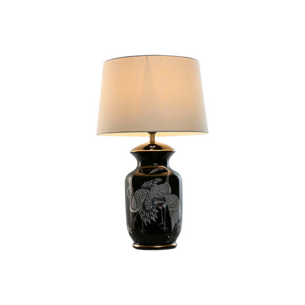 Bureaulamp Home ESPRIT Zwart Gouden Keramisch 50 W 220 V 40 x 40 x 70 cm