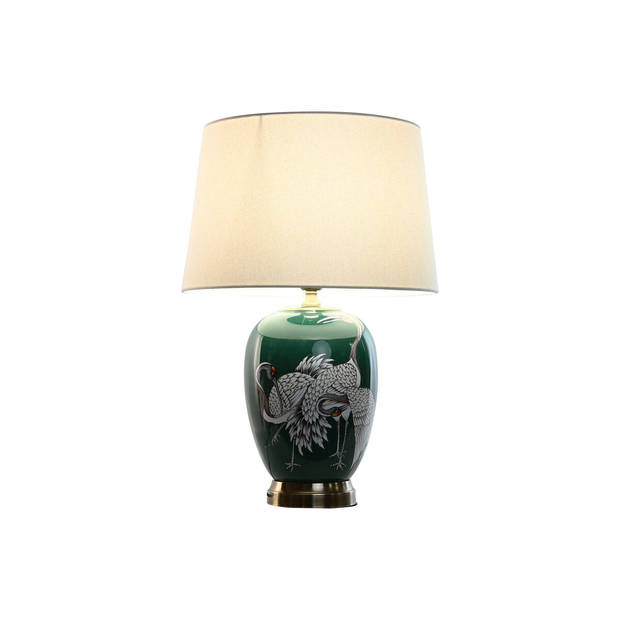 Bureaulamp Home ESPRIT Wit Groen Turkoois Gouden Keramisch 50 W 220 V 40 x 40 x 59 cm