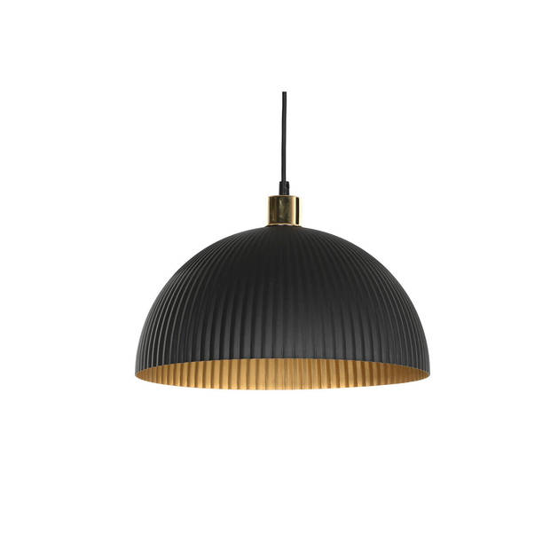 Plafondlamp Home ESPRIT Zwart Gouden Metaal 50 W 35 x 35 x 18 cm