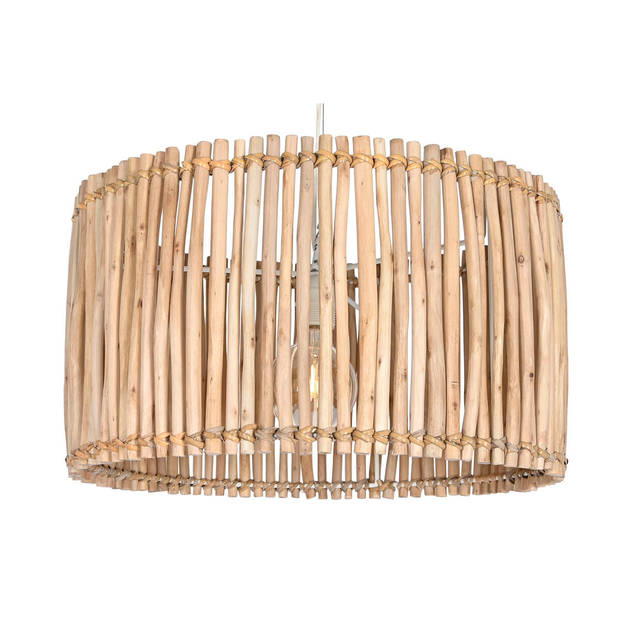 Plafondlamp Home ESPRIT Natuurlijk Eucalyptushout 50 W 50 x 50 x 28 cm