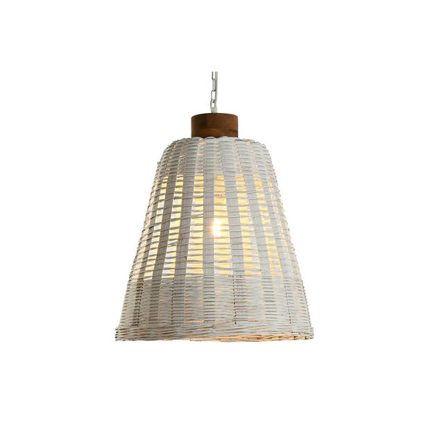 Plafondlamp Home ESPRIT Wit Bamboe Mangohout 50 W 48 x 48 x 57 cm