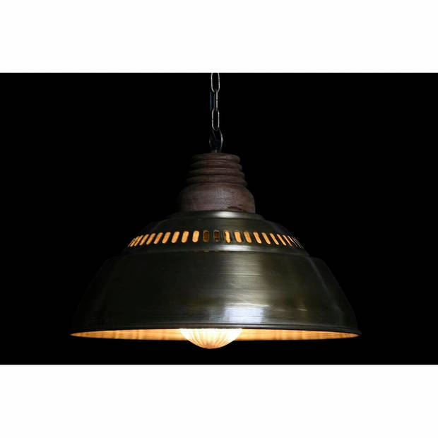 Plafondlamp DKD Home Decor Bruin Gouden Ijzer Mangohout 50 W 43 x 43 x 31 cm