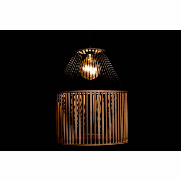 Plafondlamp DKD Home Decor Bruin Zwart Hout Bamboe 50 W 43 x 43 x 53 cm