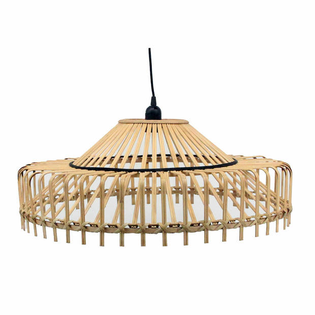 Plafondlamp DKD Home Decor 61 x 61 x 23 cm 61 x 61 x 31 cm Bruin Bamboe 50 W