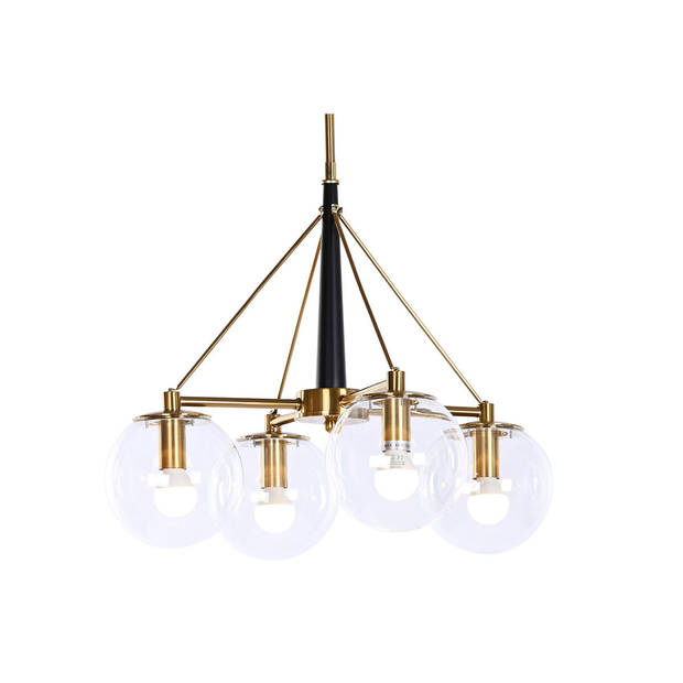 Plafondlamp DKD Home Decor 50 x 50 x 144 cm Kristal Gouden Metaal 50 W