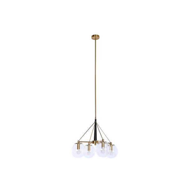 Plafondlamp DKD Home Decor 50 x 50 x 144 cm Kristal Gouden Metaal 50 W