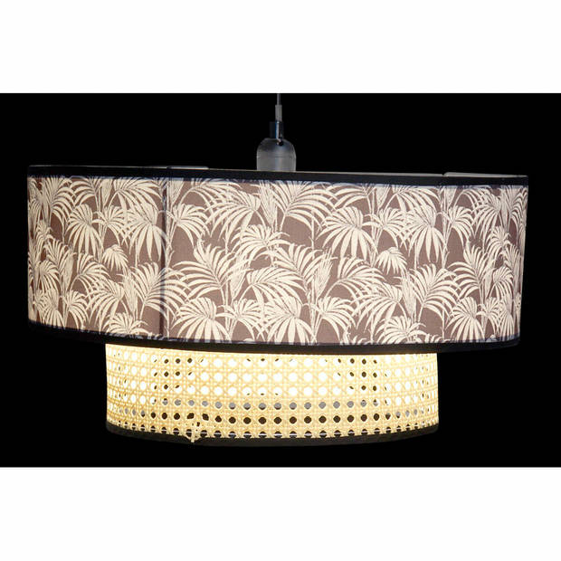 Plafondlamp DKD Home Decor 40W Natuurlijk Zwart (46 x 46 x 25 cm)