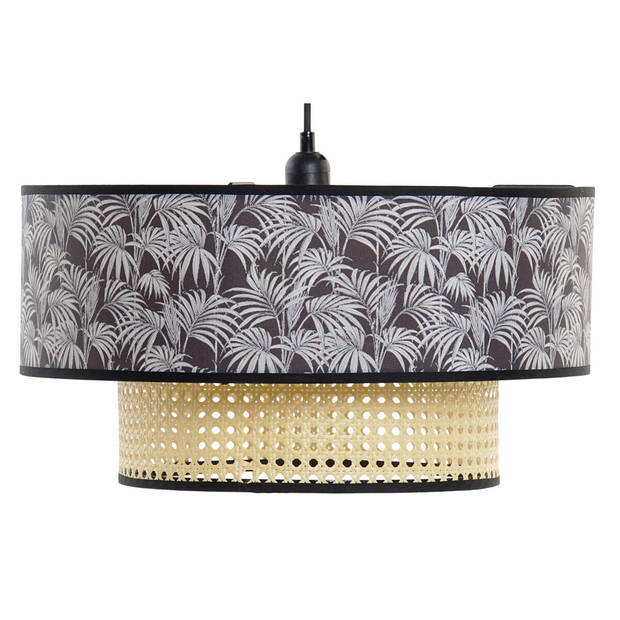 Plafondlamp DKD Home Decor 40W Natuurlijk Zwart (46 x 46 x 25 cm)